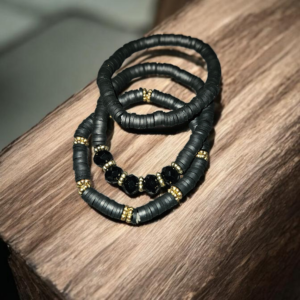 Platte kralen armband